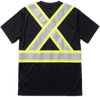 An image of a Custom Sumaggo Level 1 Wicking T Shirt with Contrasting Stripes in Black!