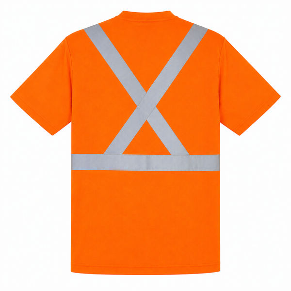 An image of a Custom Sumaggo Safety 100 Percent Cotton Tshirt in Orange!