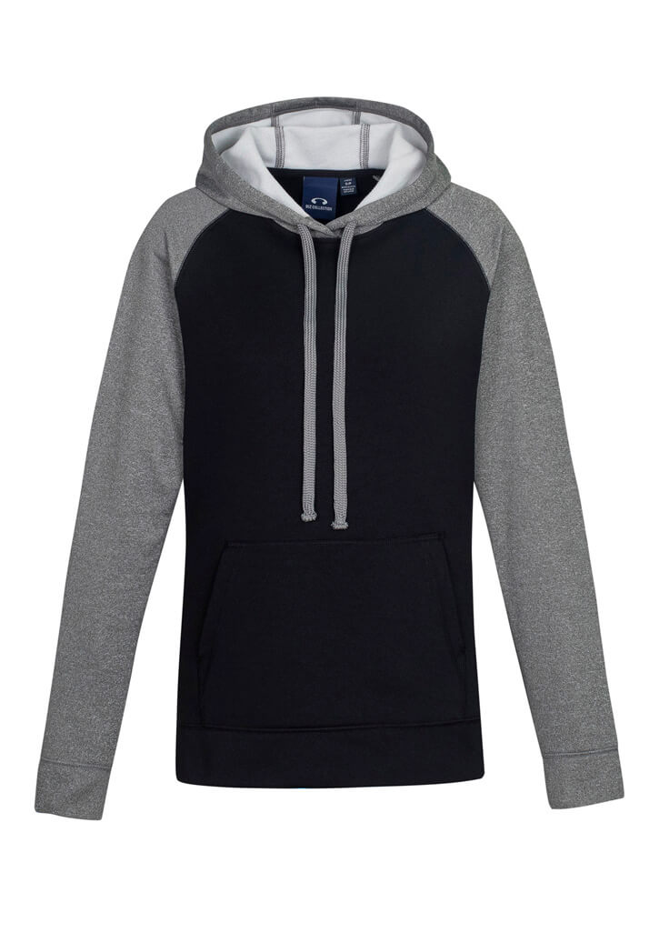 Biz Collection Hype Ladies Two Tone Hoodie in Black/Grey Markle