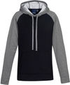Am image of a Custom Biz Collection Hype Ladies Two Tone Hoodie in Black/Grey Markle!