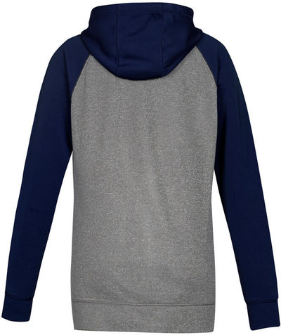 Am image of a Custom Biz Collection Hype Ladies Two Tone Hoodie in Grey Marle/Navy!