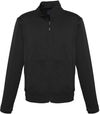 Am image of a Custom Biz Collection Mens Hype Full Zip Jacket in Black!