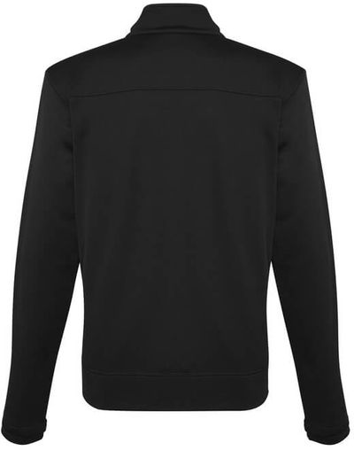 Am image of a Custom Biz Collection Mens Hype Full Zip Jacket in Black!