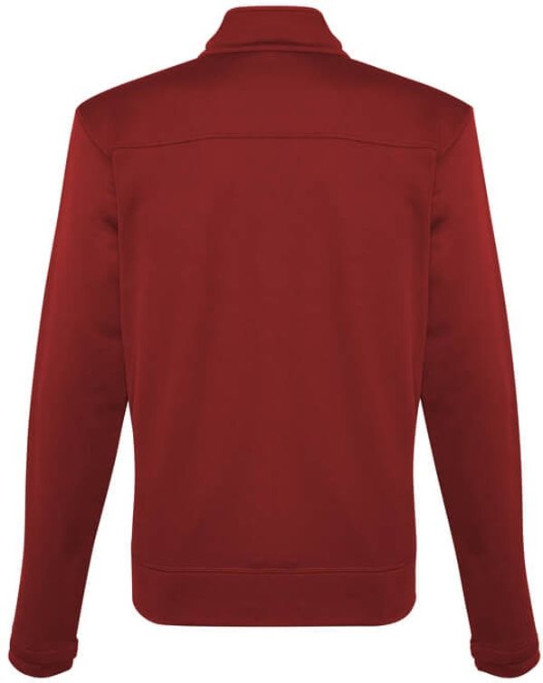 Am image of a Custom Biz Collection Mens Hype Full Zip Jacket in Red!