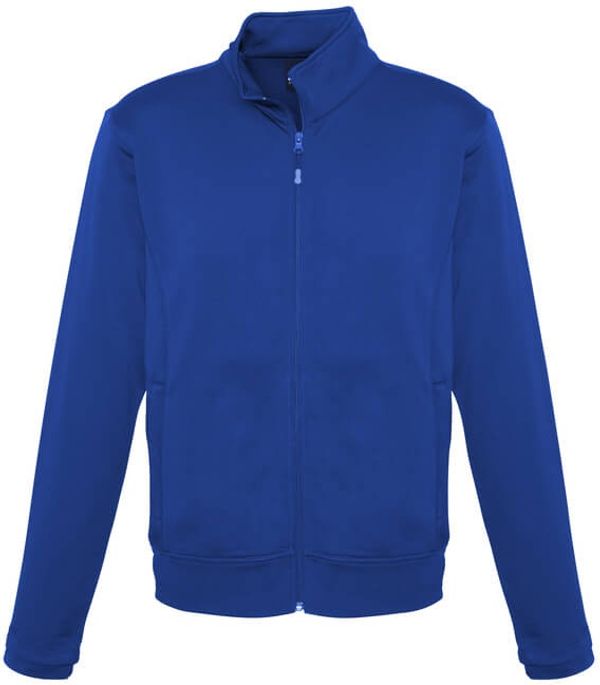 Am image of a Custom Biz Collection Mens Hype Full Zip Jacket in Royal!