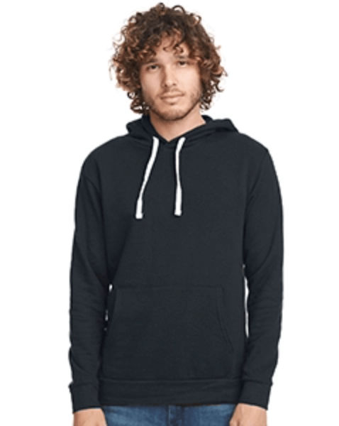 Next Level Unisex Pullover Hooded Sweatshirt in Graphite Black