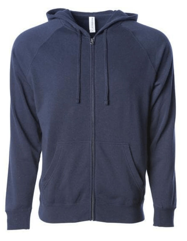 Independent Trading Co Unisex Special Blend Zip Hooded Sweatshirt in Classic Navy