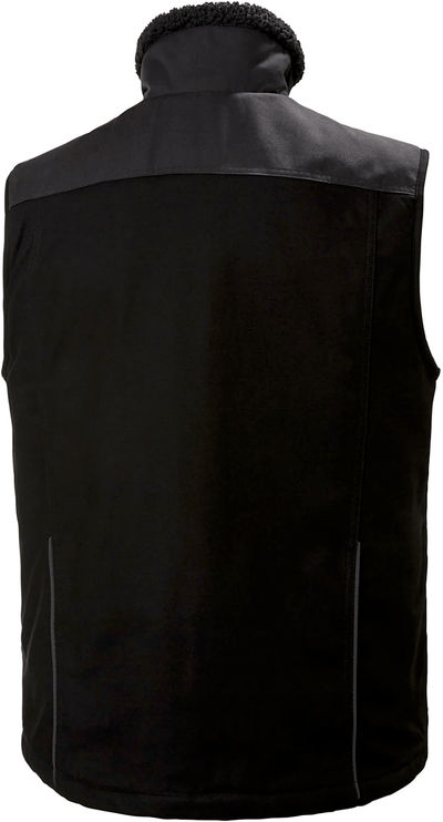 Am image of a Custom Helly Hansen Men's Oxford Lined Vest in Black/Ebony!