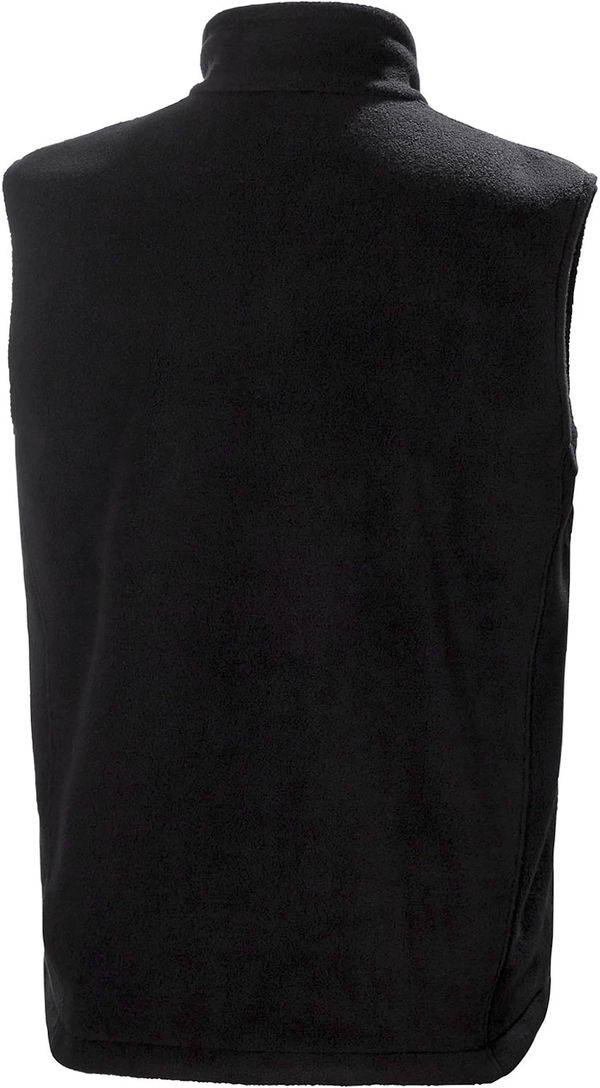 Am image of a Custom Helly Hansen Men's Manchester 2.0 Fleece Vest in Black!