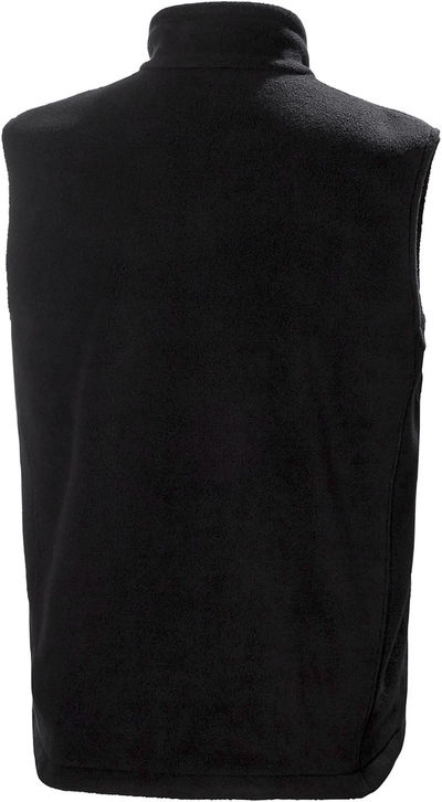 Am image of a Custom Helly Hansen Men's Manchester 2.0 Fleece Vest in Black!