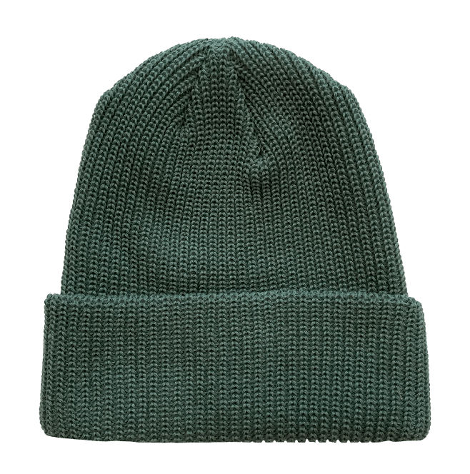 Beaniiez Accent Acrylic Toque in Alpine Green