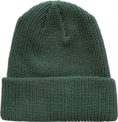 Am image of a Custom Beaniiez Accent Acrylic Toque in Alpine Green!