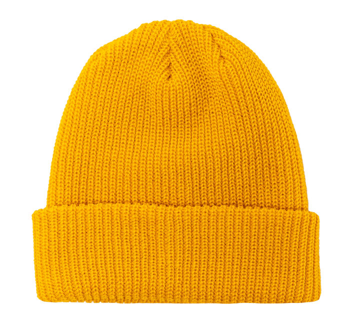 Beaniiez Accent Acrylic Toque in Mustard