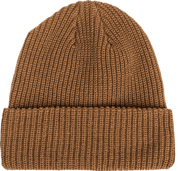 An image of a Custom Beaniiez Accent Acrylic Toque in Saddle!