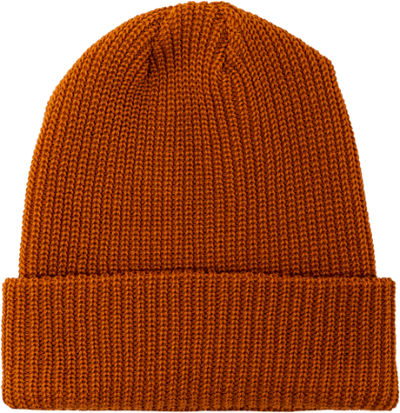 Am image of a Custom Beaniiez Accent Acrylic Toque in Burnt Orange!
