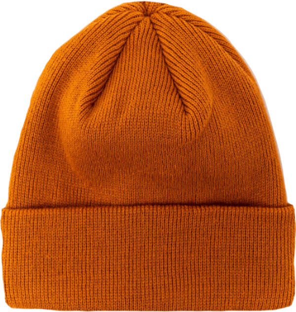 Am image of a Custom Beaniiez Cousteau Short Toque in Burnt Orange!