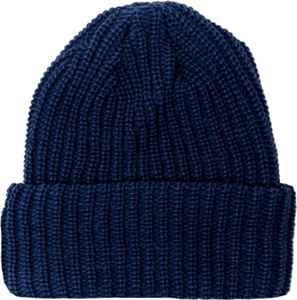 Am image of a Custom Beaniiez Mountain Toque in Ribbon Blue!