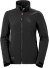 Am image of a Custom Helly Hansen Womens Luna Softshell Jacket in Black!