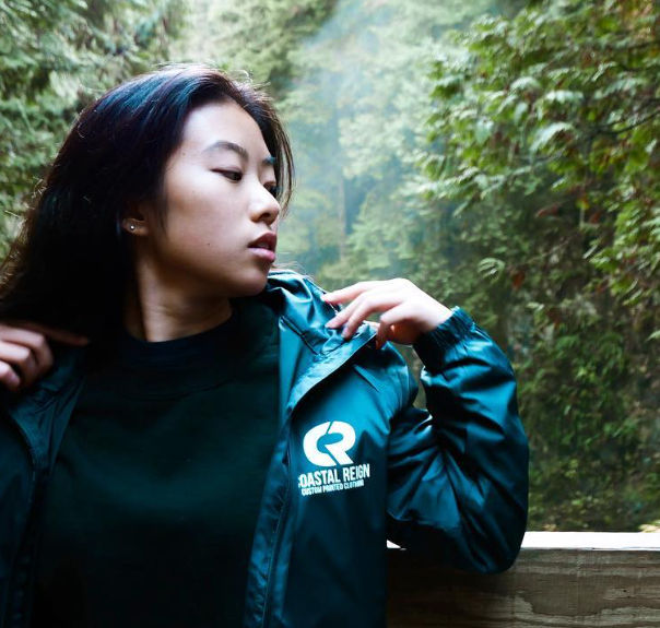An image of a lightweight jacket that was printed using DFT