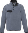 Am image of a Custom Roots73 Mens Westville Eco Microfleece Pullover in Denim Mix!