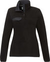 Am image of a Custom Roots73 Womens Westville Eco Microfleece Pullover in Black!