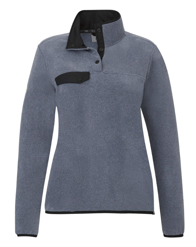 Roots73 Womens Westville Eco Microfleece Pullover in Denim Mix