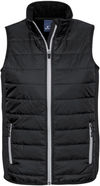 Am image of a Custom Biz Collection Mens Stealth Tech Vest in Black/Silver Grey!