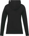 Am image of a Custom Roots73 Ladies Canmore Eco Full Zip Hoody in Black!