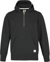 Am image of a Custom Roots73 Canmore Eco Quarter Zip Hoody in Black!