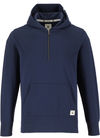Am image of a Custom Roots73 Canmore Eco Quarter Zip Hoody in Indigo Blue!