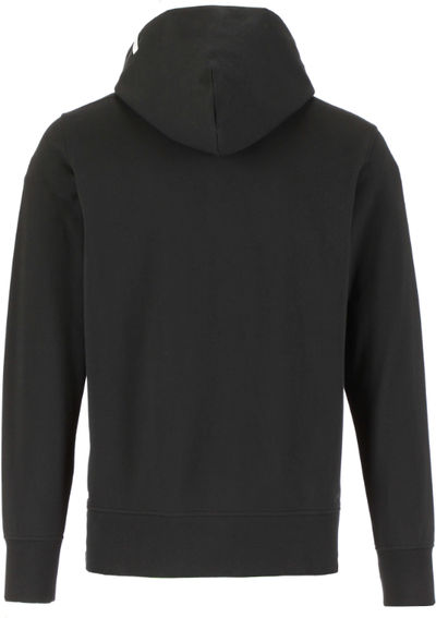 Am image of a Custom Roots73 Canmore Eco Quarter Zip Hoody in Black!