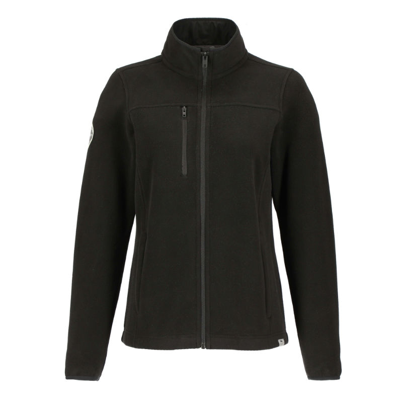 Roots73 Womens Westville Eco Microfleece Full Zip in Black