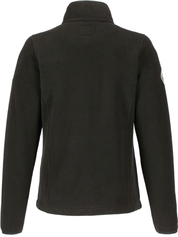Am image of a Custom Roots73 Womens Westville Eco Microfleece Full Zip in Black!
