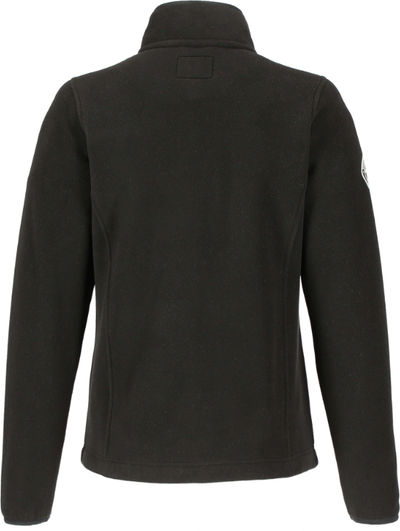 Am image of a Custom Roots73 Womens Westville Eco Microfleece Full Zip in Black!