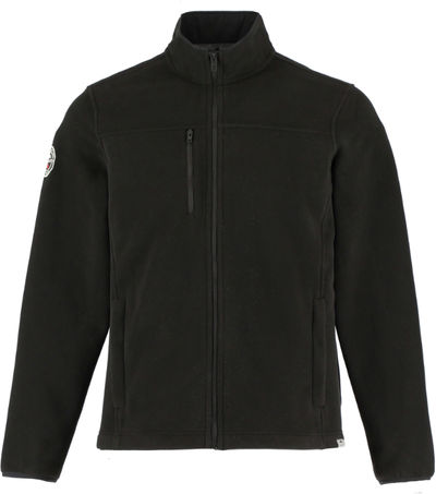Am image of a Custom Roots73 Mens Westville Eco Microfleece Full Zip in Black!
