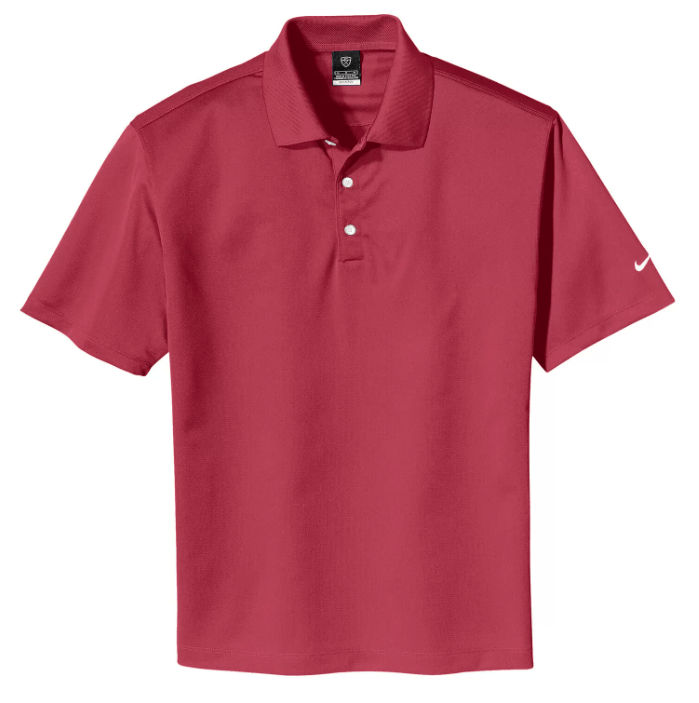 Nike Tech Basic Dri FIT Polo in Pro Red
