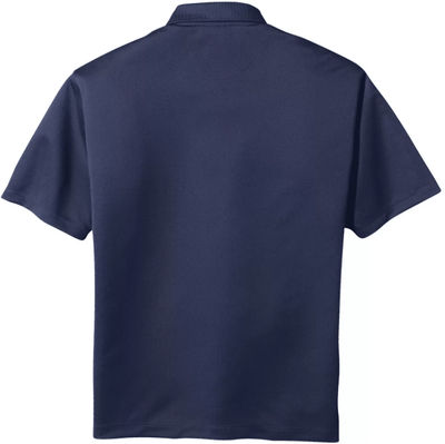 Am image of a Custom Nike Tech Basic Dri FIT Polo in Midnight Navy!
