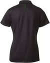 Am image of a Custom Coal Harbour Snag Resistant Contrast Insert Ladies Sport Shirt in Black/Lime!