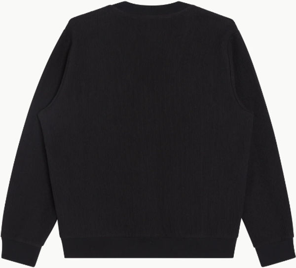 Am image of a Custom Made Blanks Freshman Corduroy Cardigan in Phantom Black!