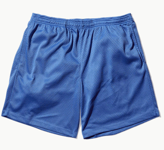 Made Blanks Practice Mesh Shorts in Marina Blue