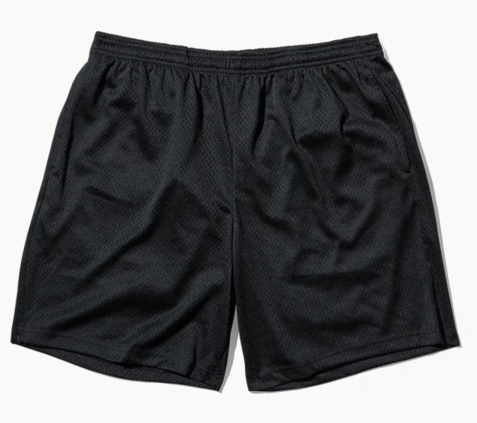 Made Blanks Practice Mesh Shorts in Jet Black