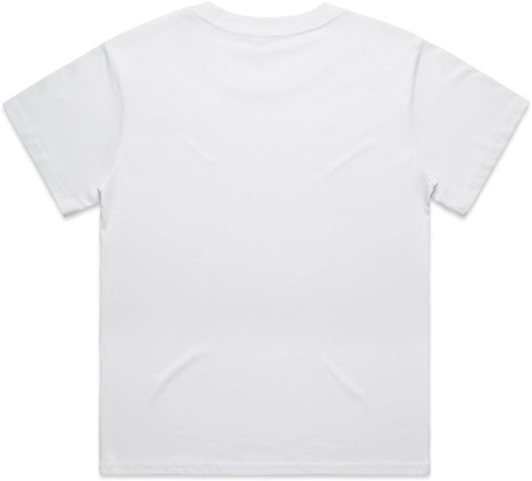 Am image of a Custom As Colour Womens Martina Tee in White!