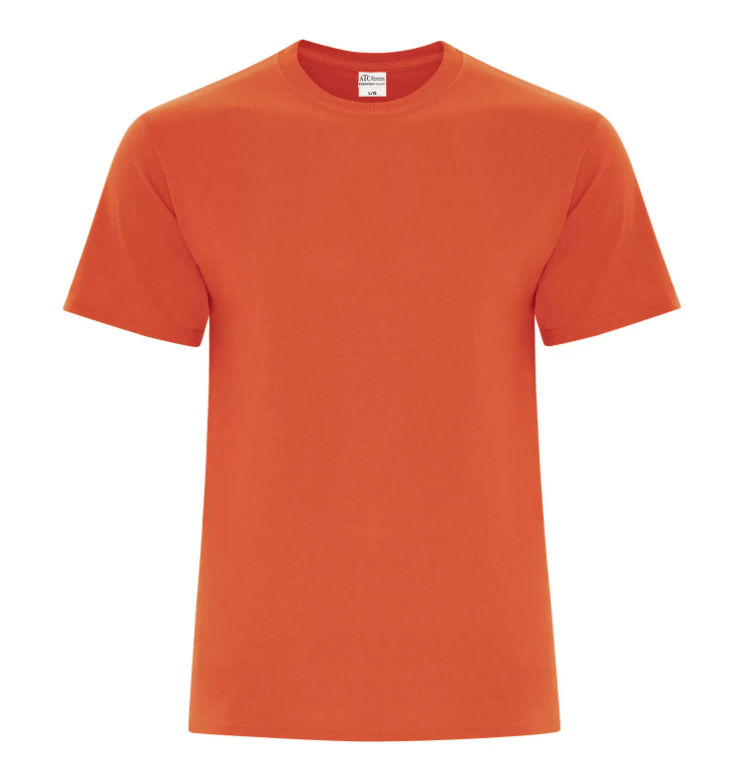 ATC Everyday Blend Side Seam Tee in Orange