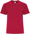 Am image of a Custom ATC Everyday Blend Side Seam Tee in Red!