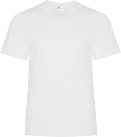 Am image of a Custom ATC Everyday Blend Side Seam Tee in White!