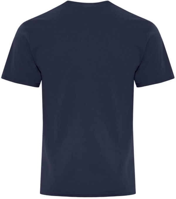 Am image of a Custom ATC Everyday Blend Side Seam Tee in Navy!