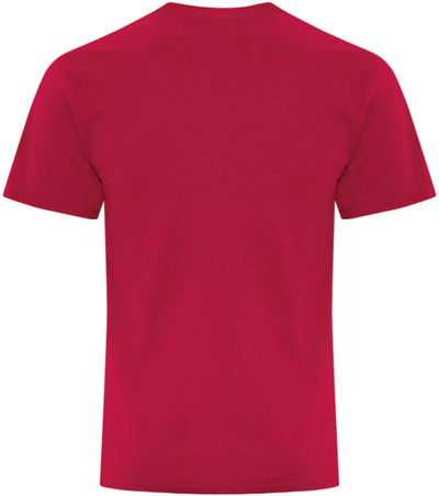 Am image of a Custom ATC Everyday Blend Side Seam Tee in Red!