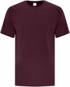 Am image of a Custom ATC Everyday Cotton Tee in Maroon!