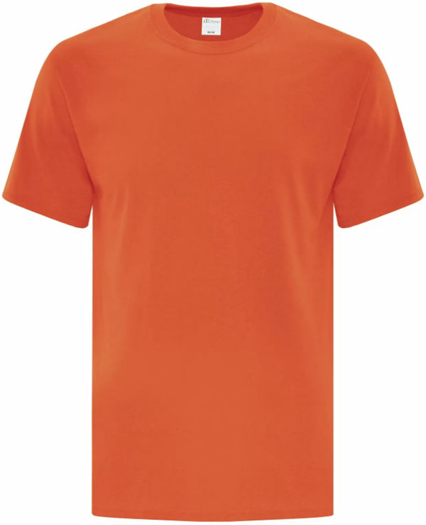 Am image of a Custom ATC Everyday Cotton Tee in Orange!