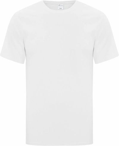 Am image of a Custom ATC Everyday Cotton Tee in White!